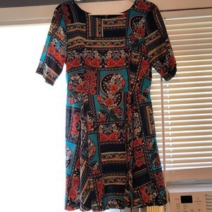 MINKPINK patterned skater dress
